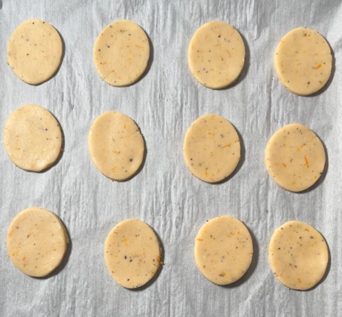 orange grains of paradise cookies